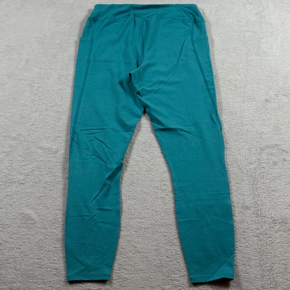 Toad&Co Terrane 7/8 Tight Curacao Teal Organic Cotton Ankle Leggings Small - Picture 7 of 8